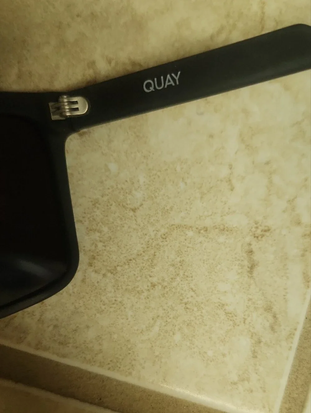Quay Australia Matte Black Square Sunglasses for Women  Wore A Few Times